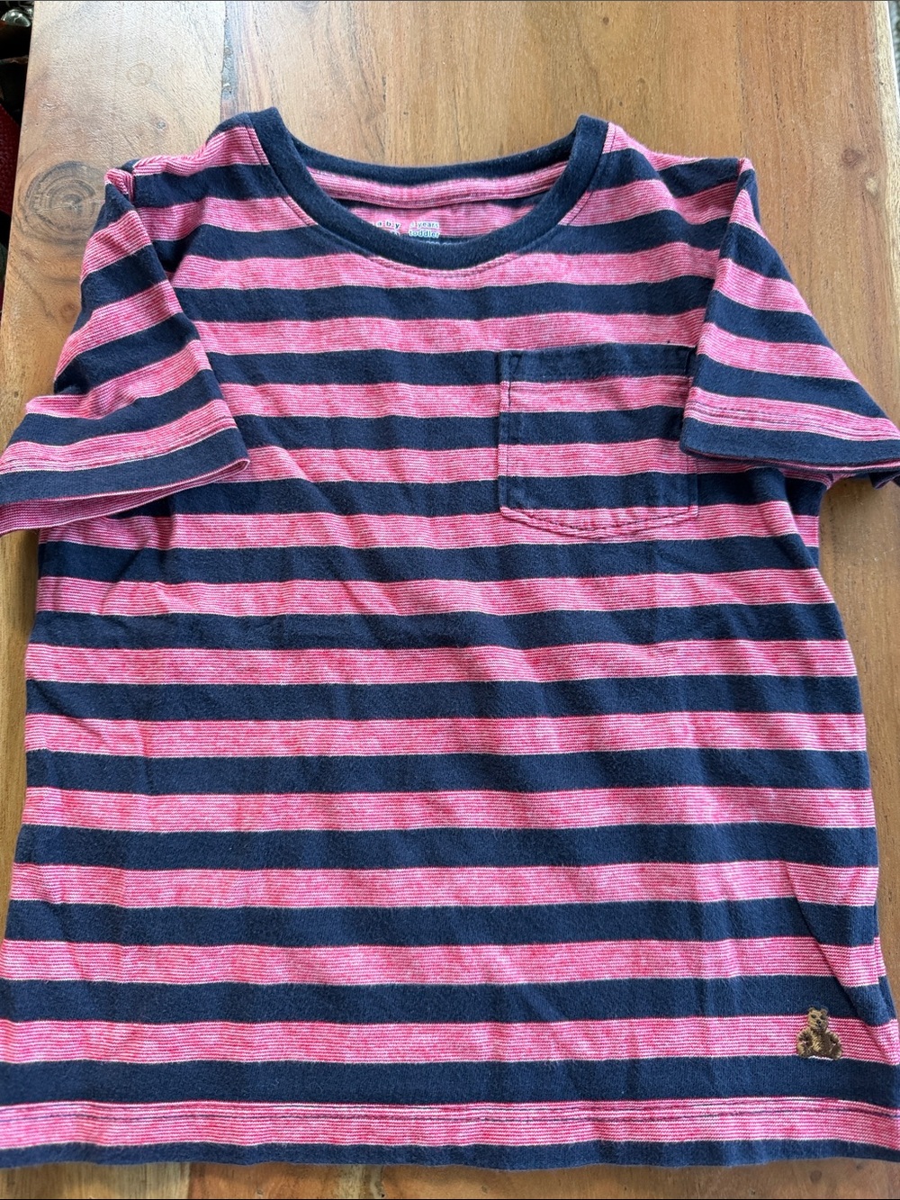 NWOT GAP Striped Short Sleeve Pocket Tee